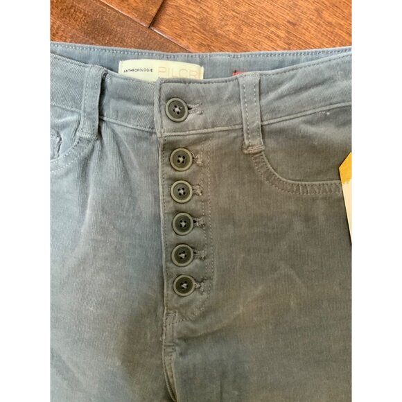 Pilcro Light Blue High-Rise Skinny Corduroy Pants, Size 28 - Picture 2 of 4